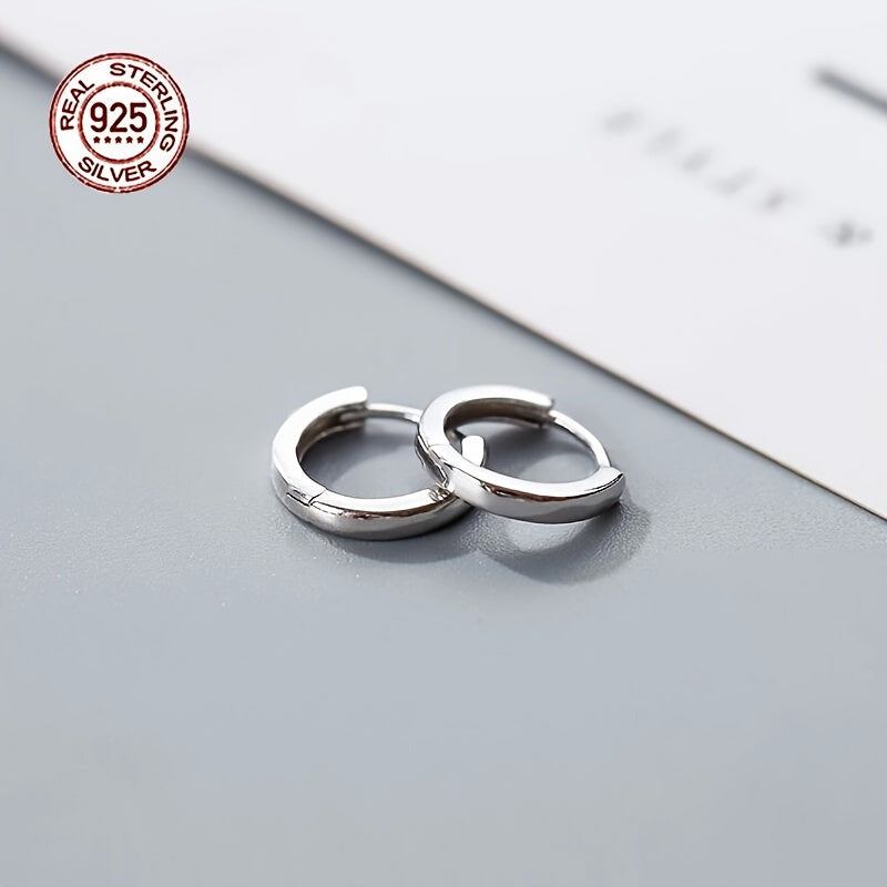 Hypoallergenic Men's Perfect Material S925 Sterling Silver Earrings