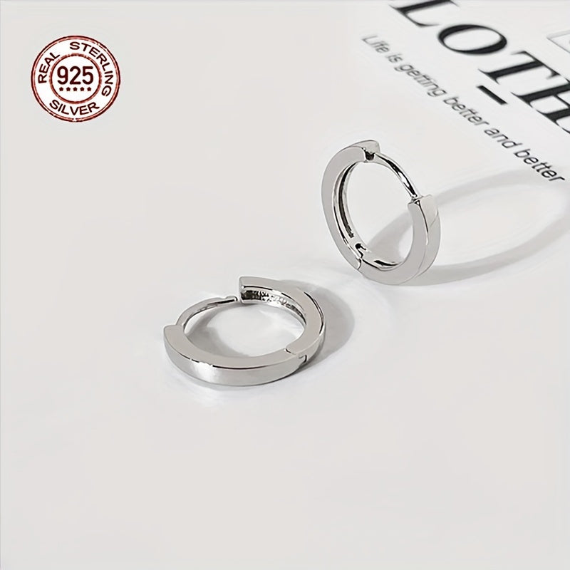 Hypoallergenic Men's Perfect Material S925 Sterling Silver Earrings