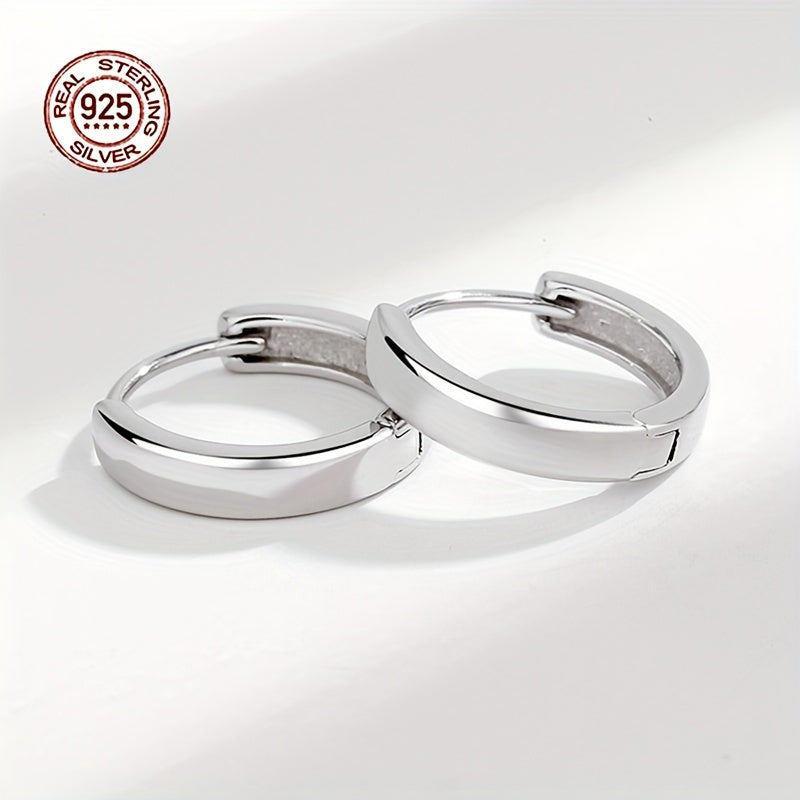 Hypoallergenic Men's Perfect Material S925 Sterling Silver Earrings