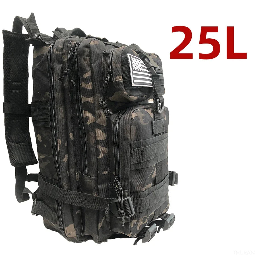 25L/50L 1000D Nylon Waterproof Trekking Fishing Hunting Bag Backpack Outdoor Rucksacks Tactical Sports Camping Hiking