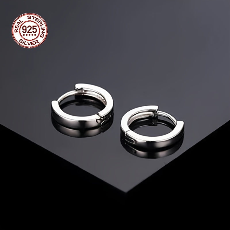 Hypoallergenic Men's Perfect Material S925 Sterling Silver Earrings