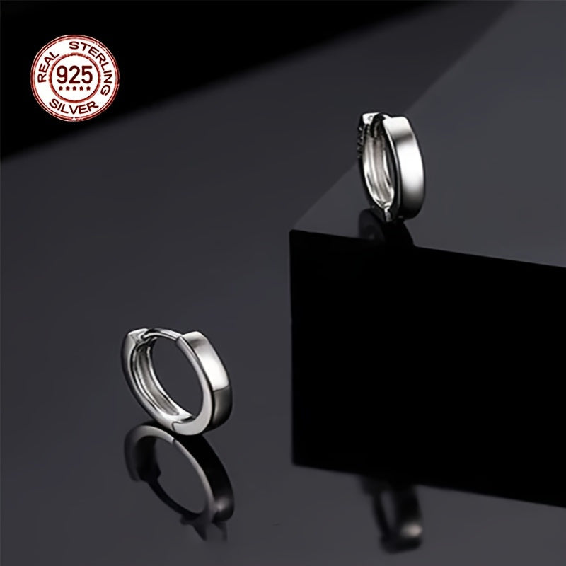 Hypoallergenic Men's Perfect Material S925 Sterling Silver Earrings