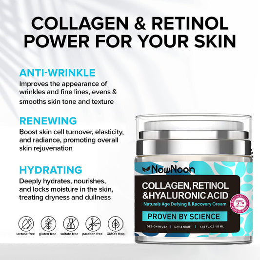 Collagen & Retinol Moisturizer Face Cream with 5% hyaluronic acid